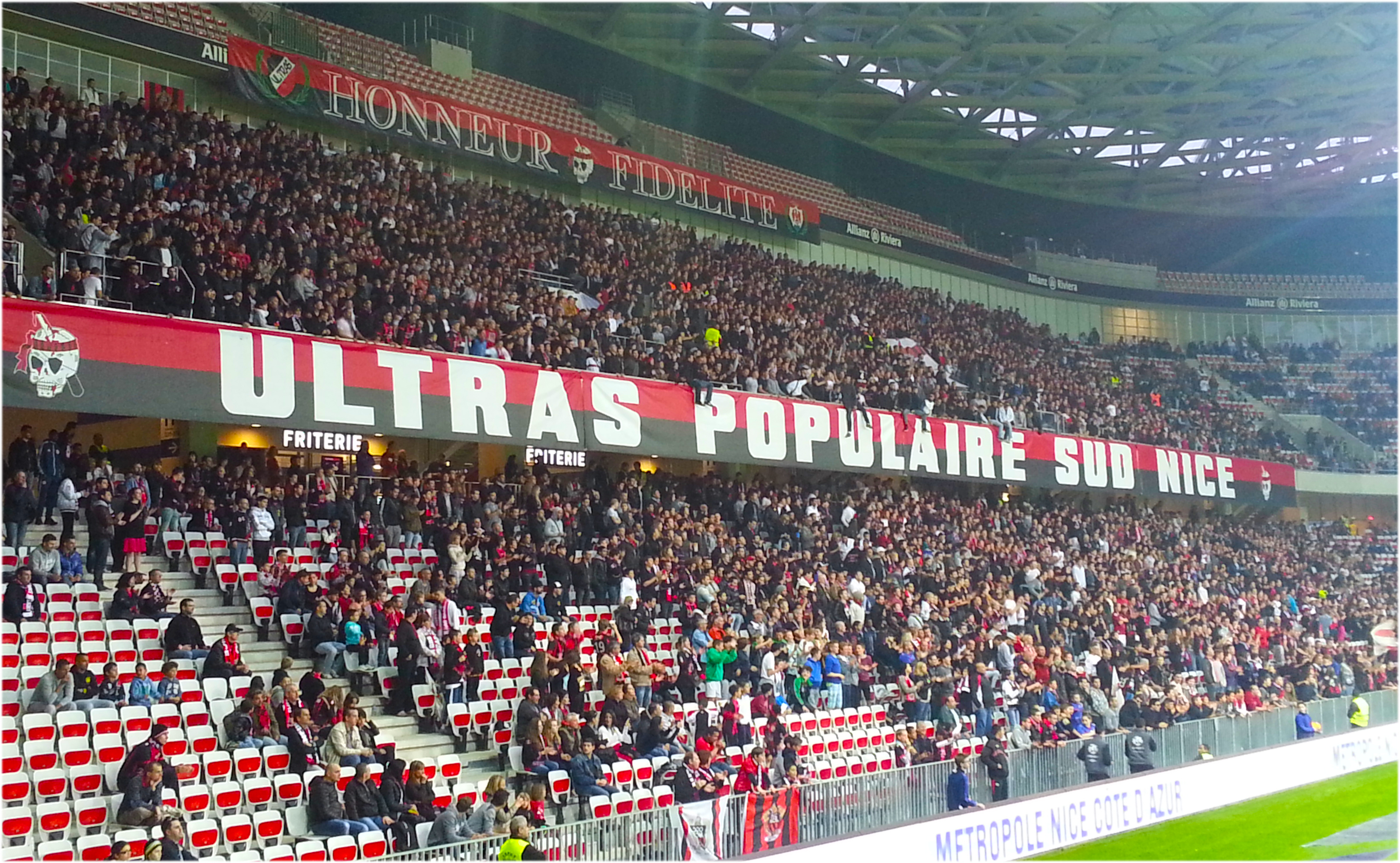 Populaire Sud presque au complet à l'Allianz Riviera