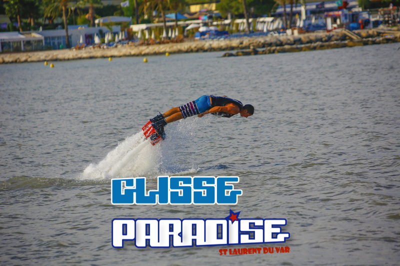 plongeon flyboard glisse paradise