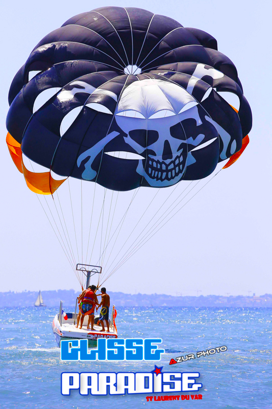 côte d'azur parachute ascentionnel glisse paradise