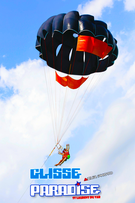 parachute ascensionnel glisse paradise côte d'azur