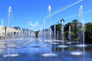 jet eau coulée verte nice promenade du paillon