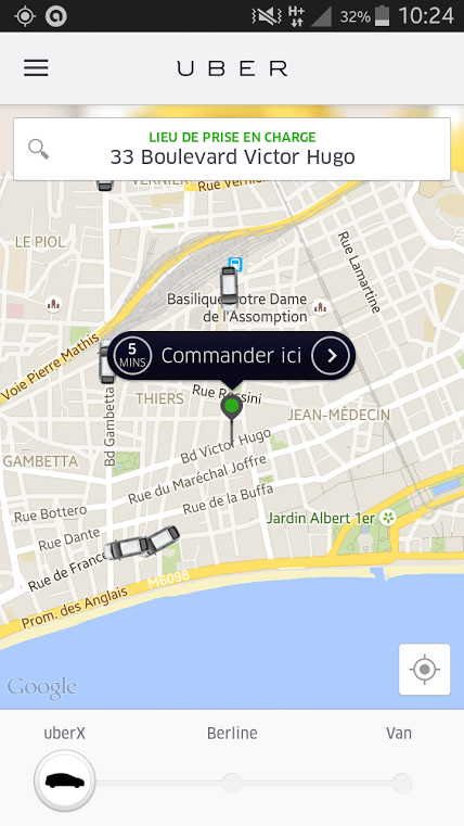 uber application VTC image photo