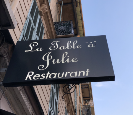 restaurant spécialité niçoises nice la table à julie