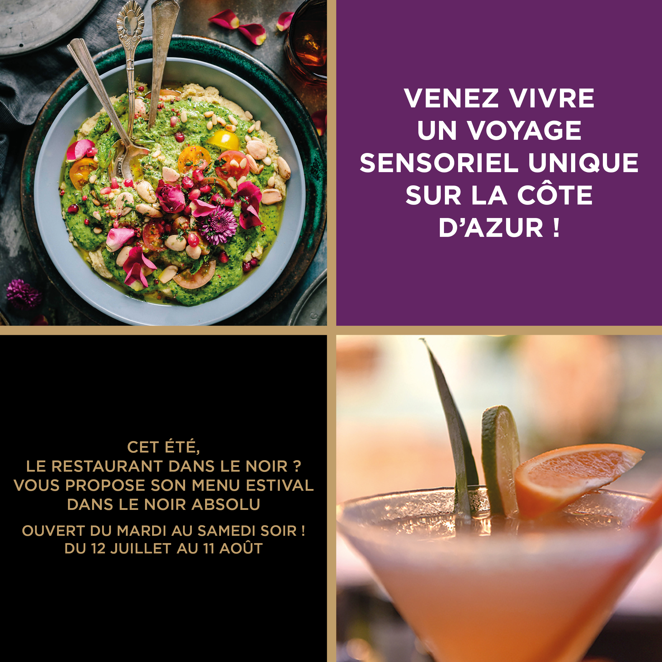 restaurant concept sympa nice dans le noir