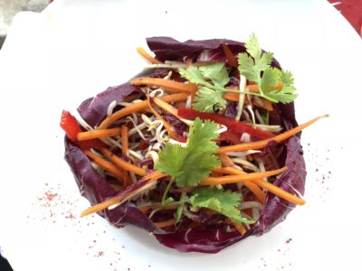 julienne de légumes entrée restaurant nice promenade des anglais le siècle hotel west end