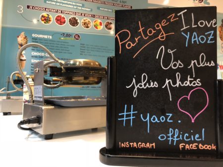 yaoz gaufre yaourt glacé