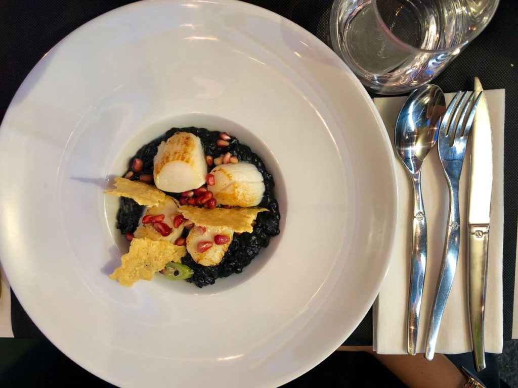 saint jacques risotto restaurant nice