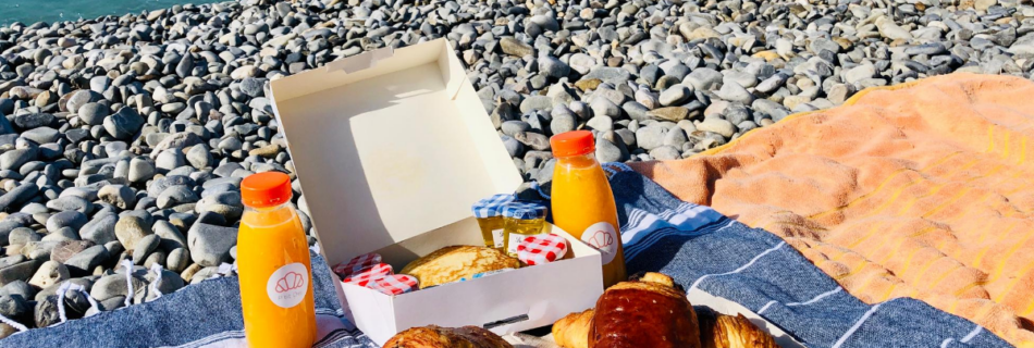 livraison petits déjeuners nice plage