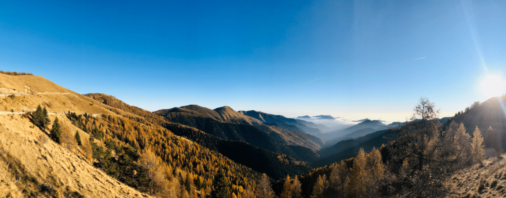 idée de sortie dans la Vésubie la vue de l'Authion