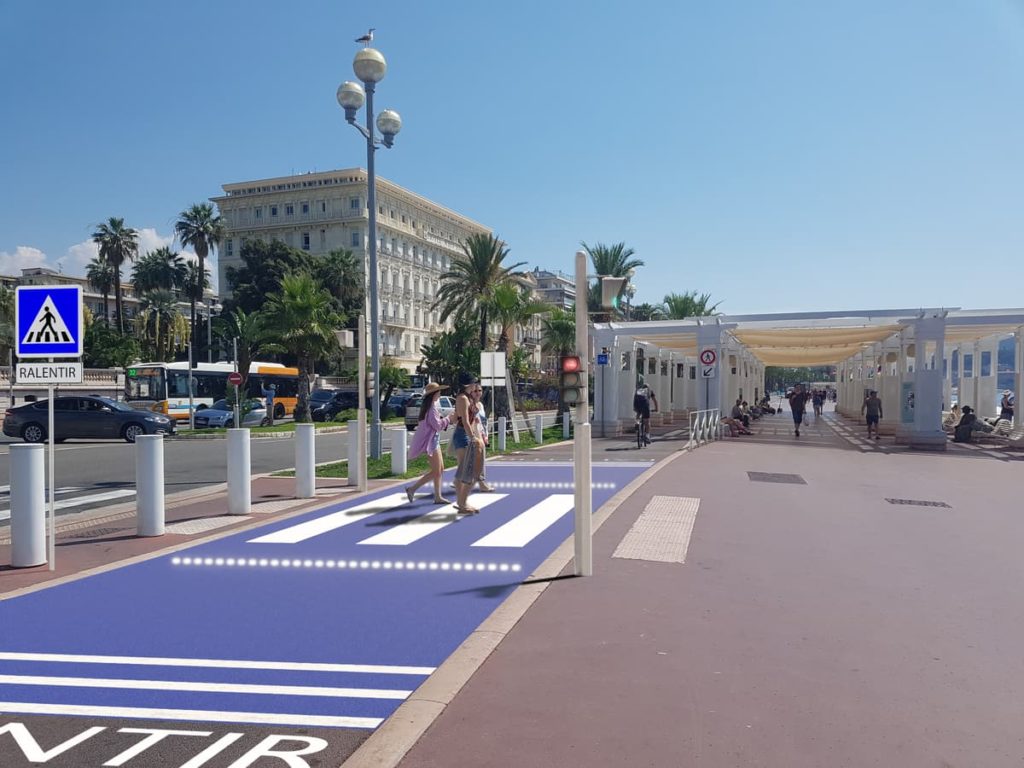piste cyclable trottinette électrique à Nice