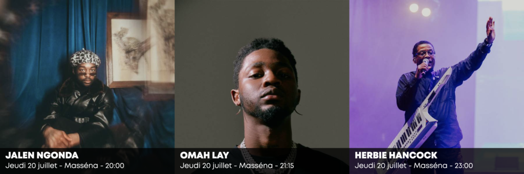 Jeudi 20 juillet Nice jazz festival 2023 scène Masséna