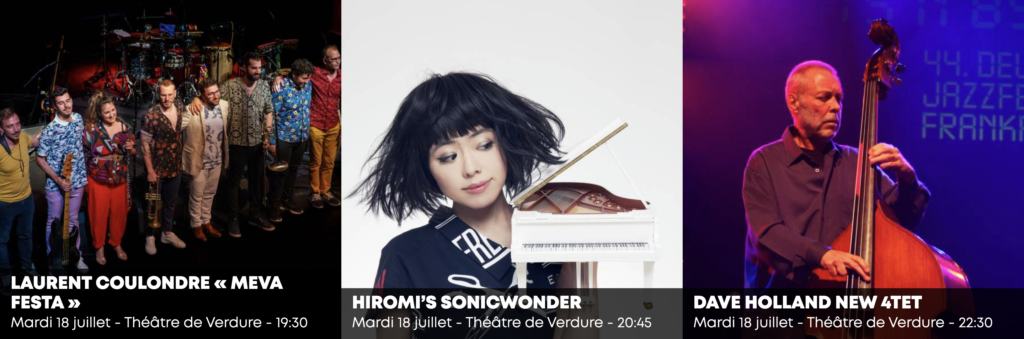 Mardi 18 juillet Nice jazz festival 2023 scène Jazz