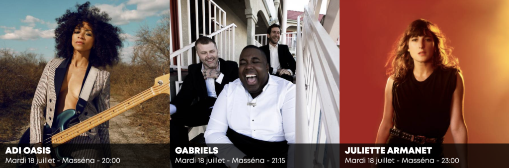 Mardi 18 juillet Nice jazz festival 2023 scène Masséna