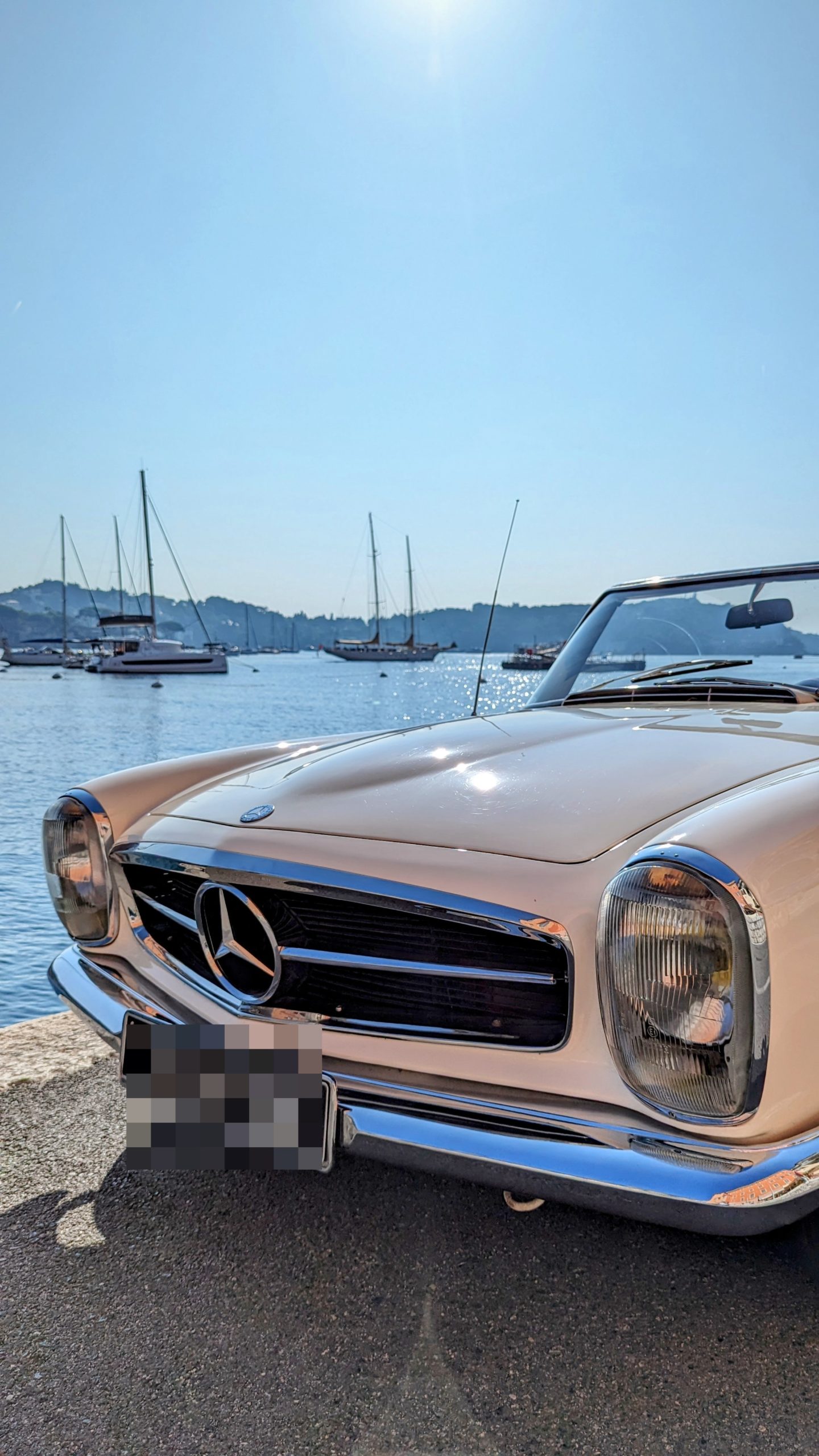 location de voiture de collection à nice sunset ride