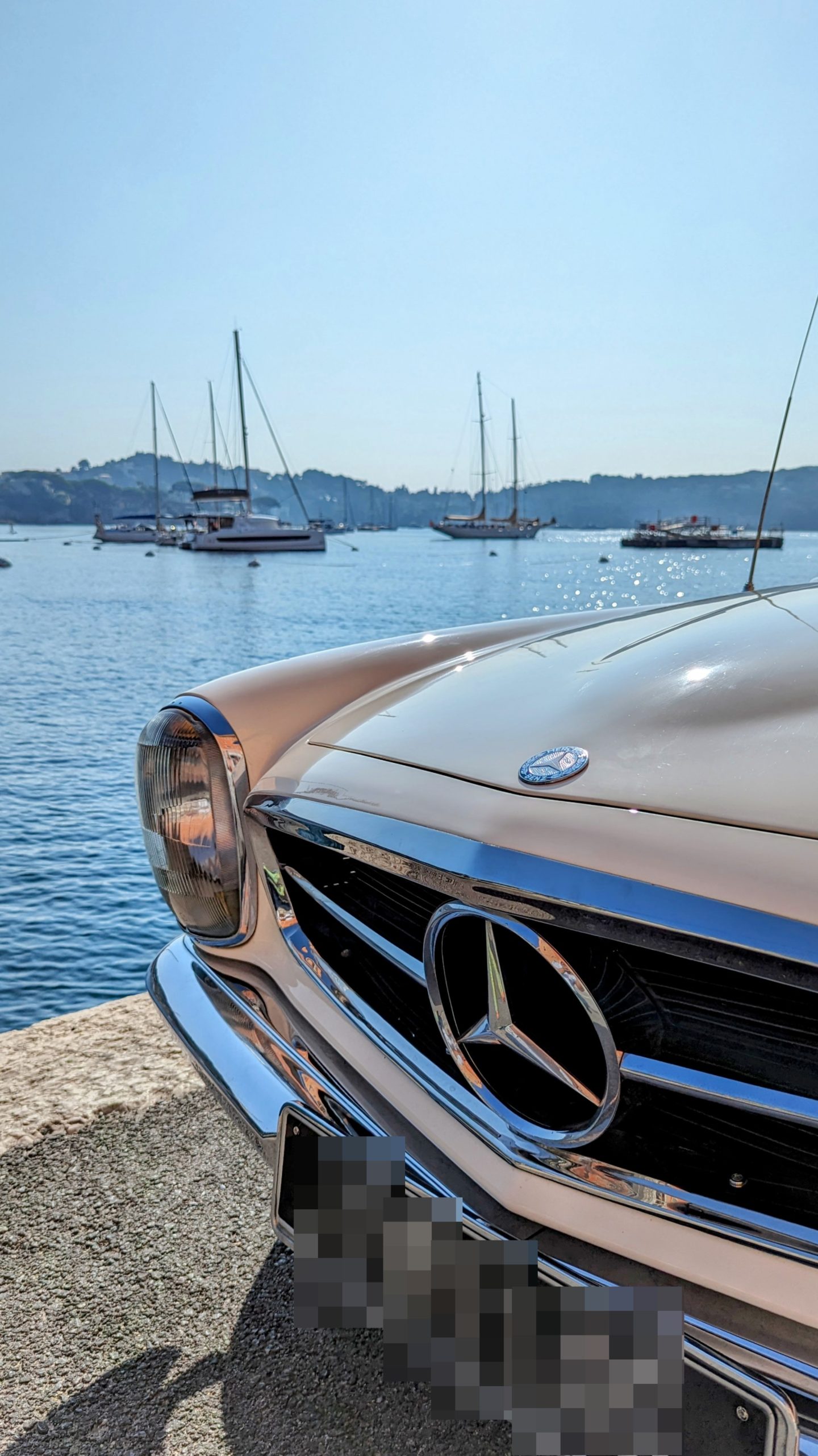 location de voiture de collection à nice sunset ride