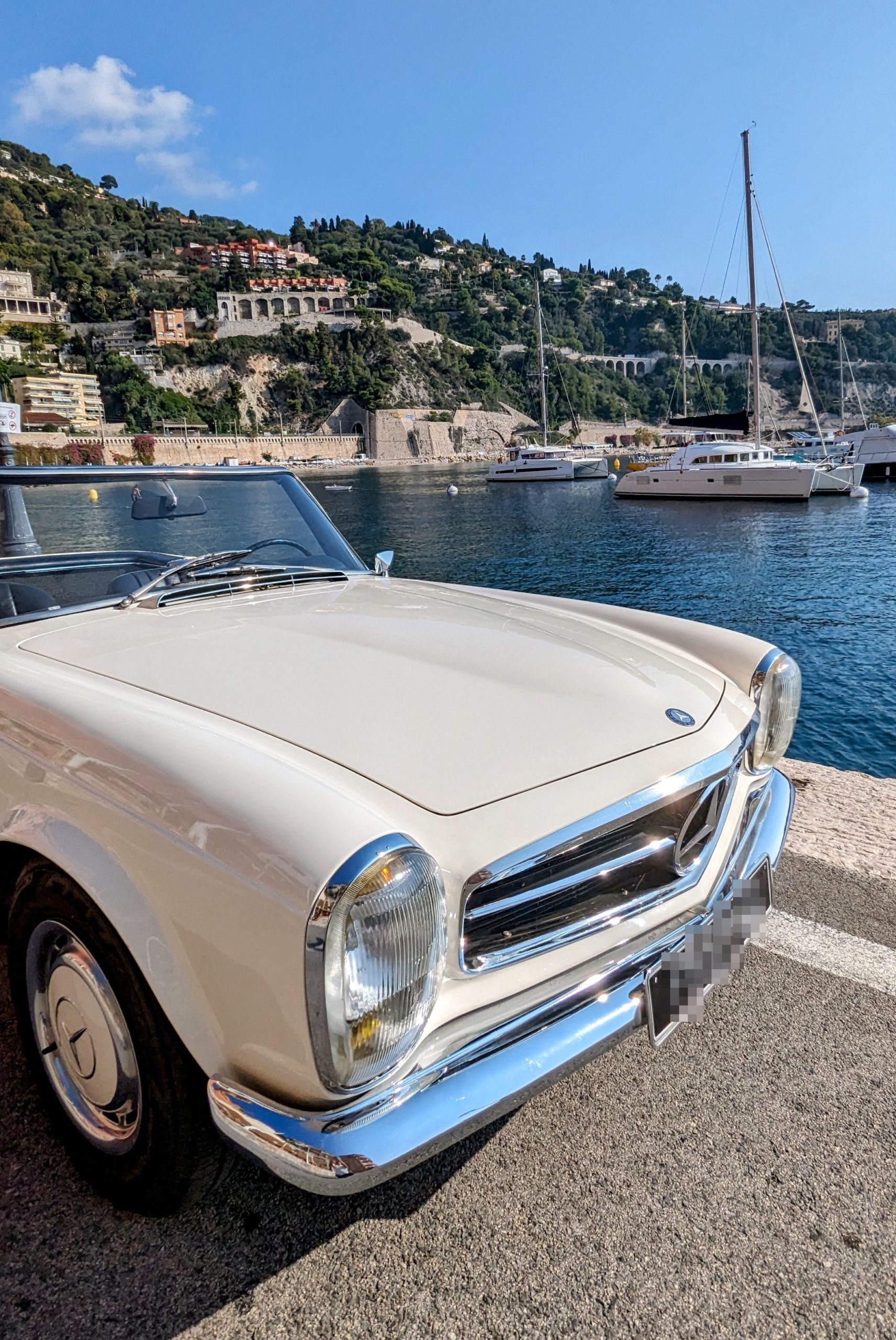 location de voiture de collection à nice sunset ride