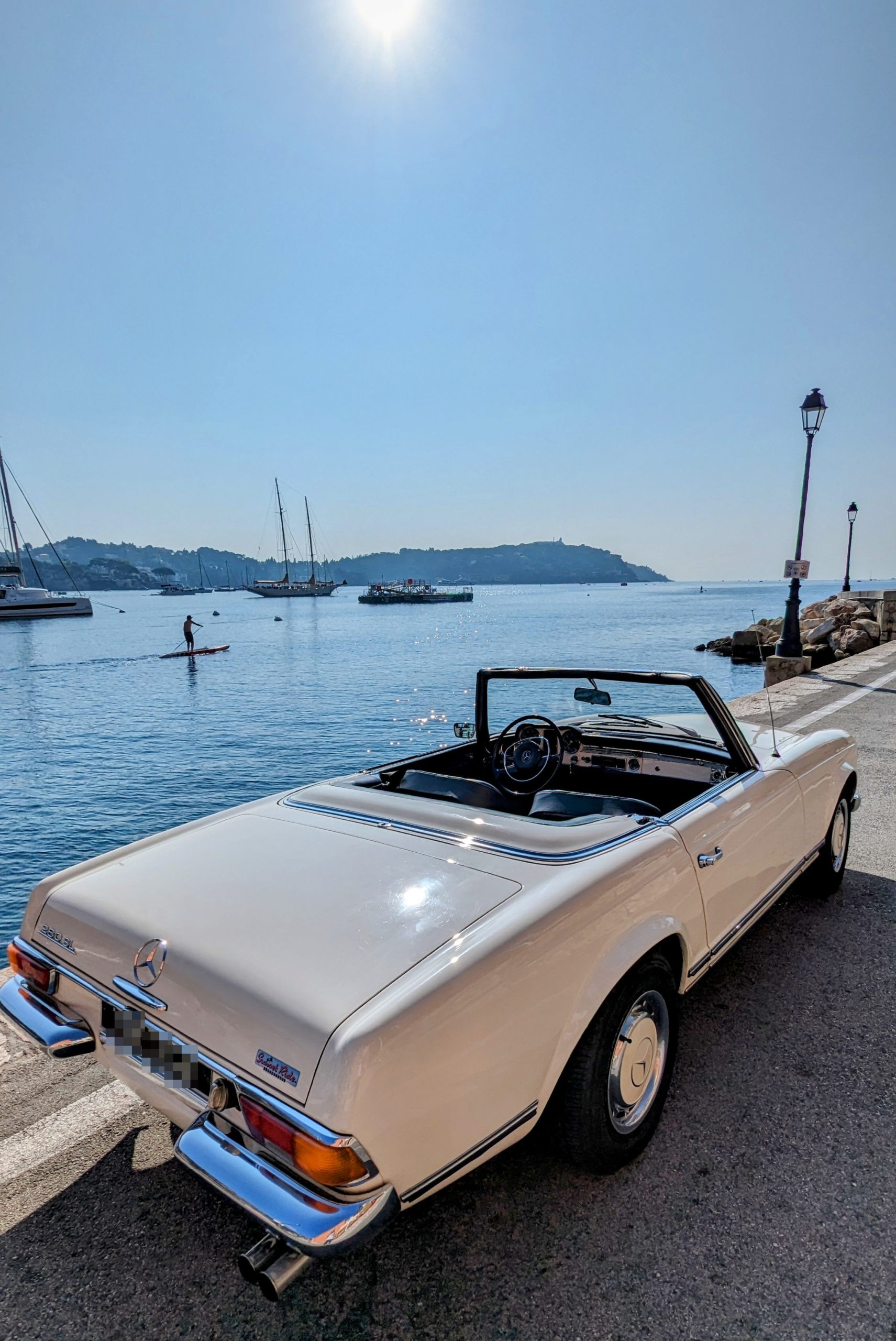location de voiture de collection à nice sunset ride