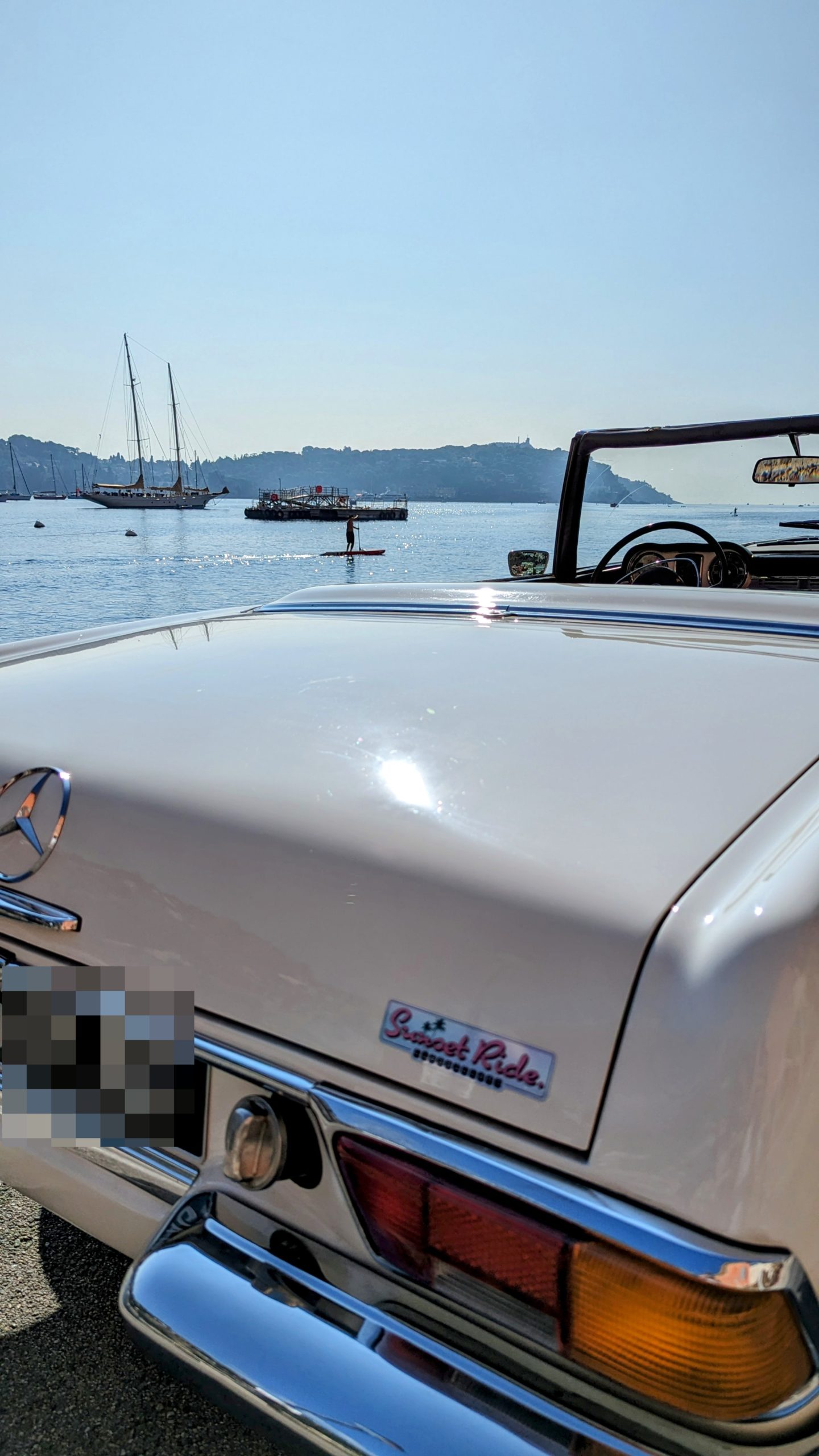 location de voiture de collection à nice sunset ride