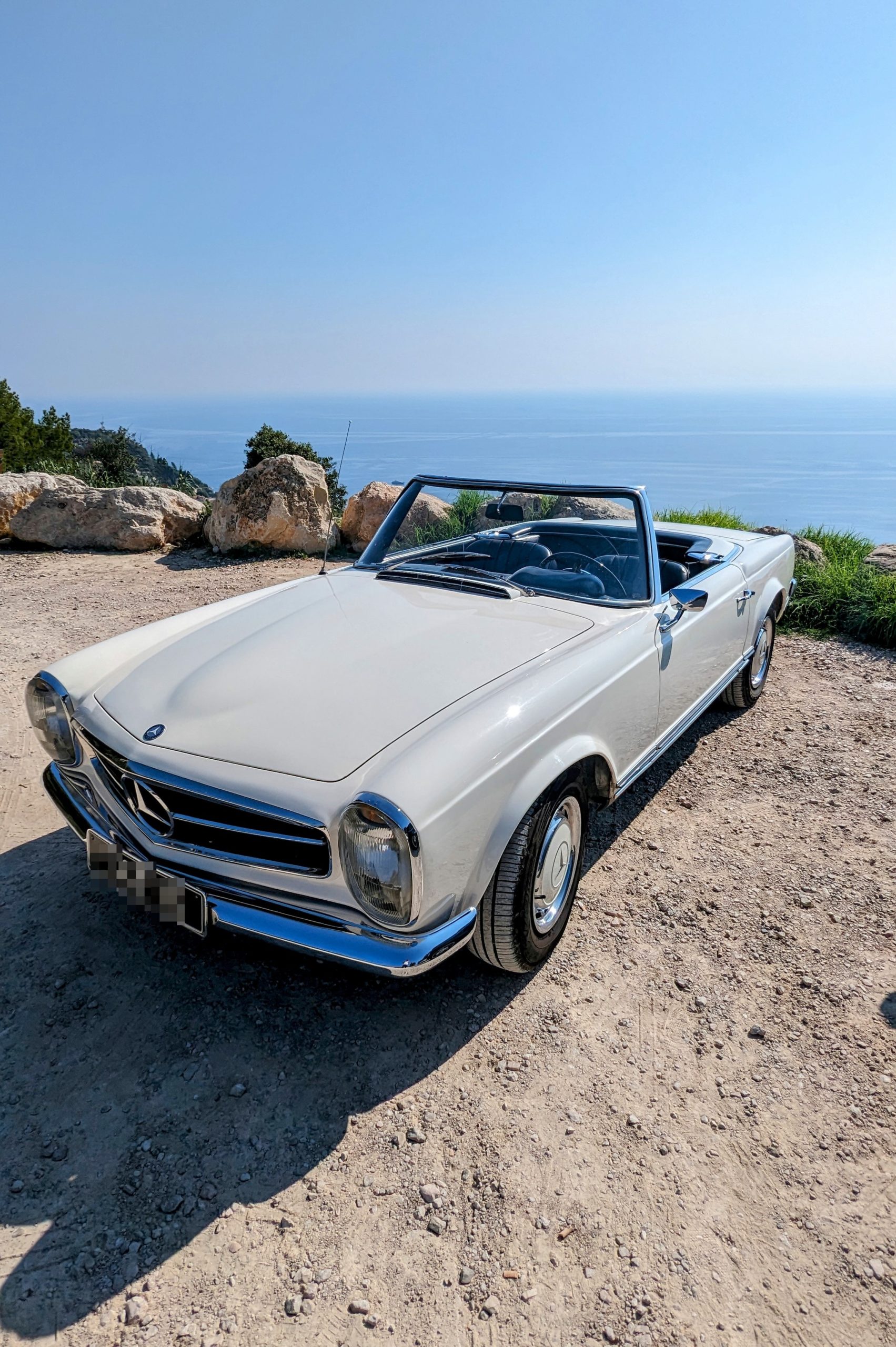 location de voiture de collection à nice sunset ride