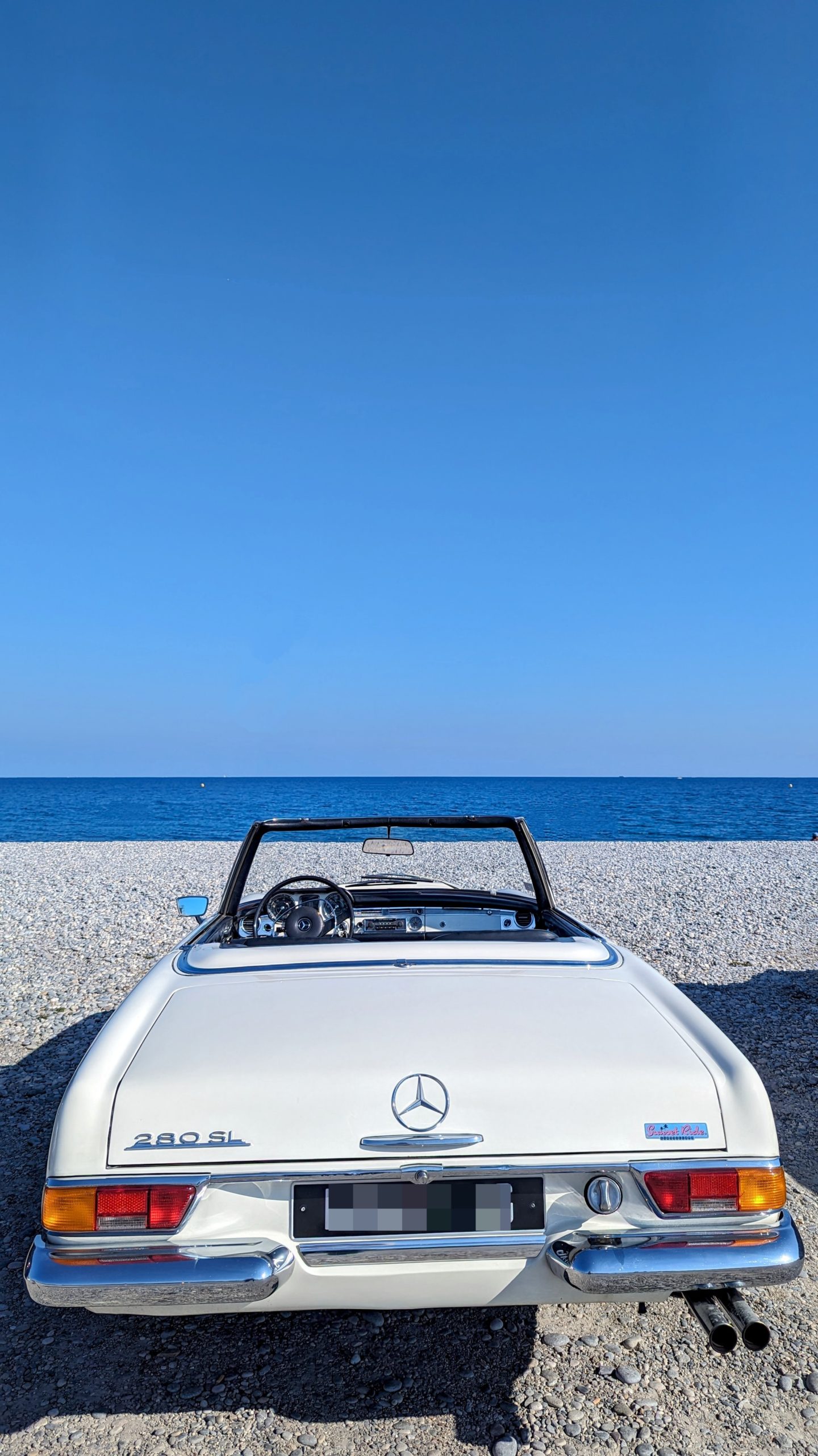 location de voiture de collection à nice sunset ride