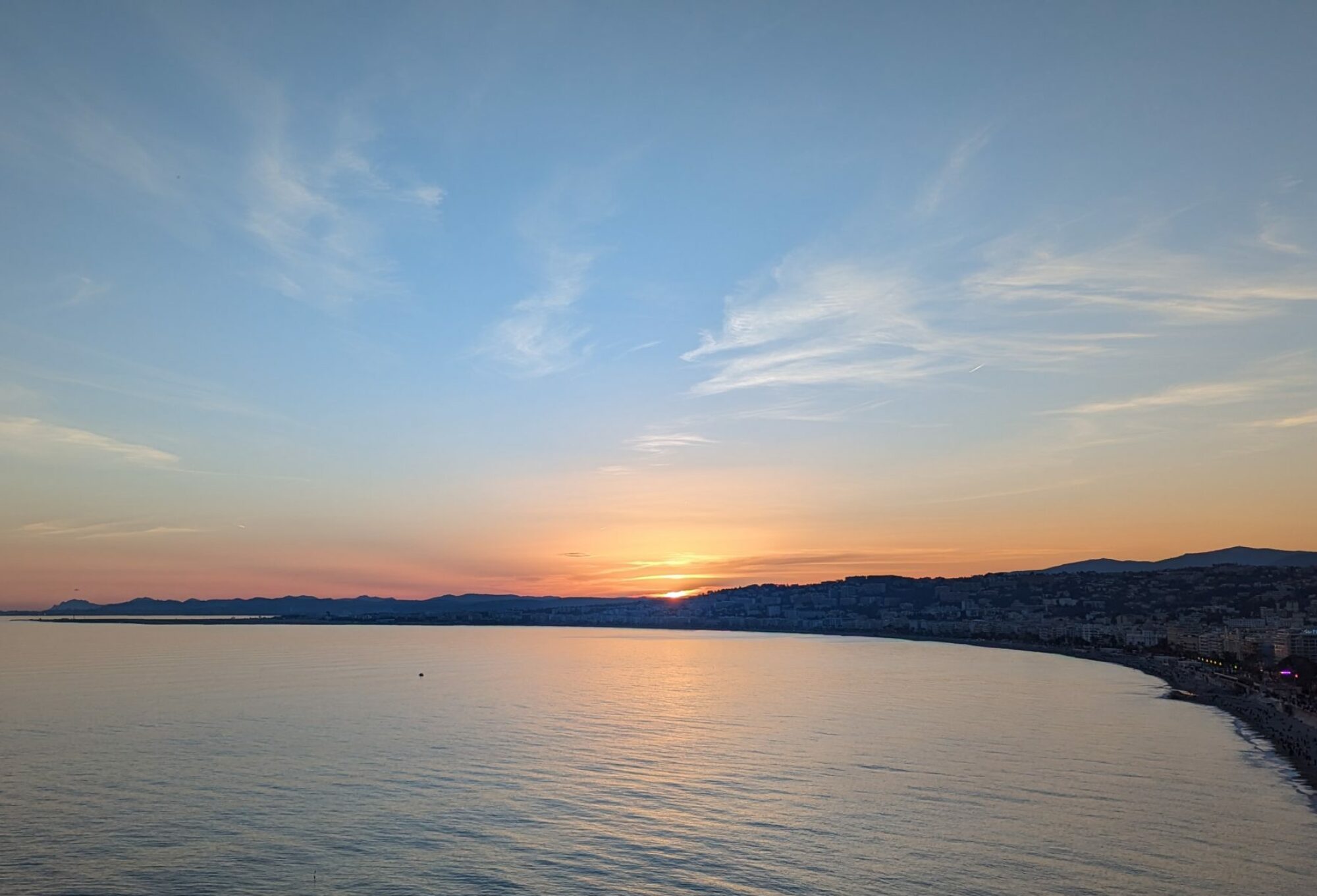 vue depuis hôtel la Pérouse à nice